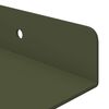 vidaXL &Eacute;tag&egrave;re flottante 2 pcs Vert olive 80 x 9 x 2,5 cm Acier