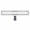 vidaXL 2 en 1 Drain de Douche Argenté 60 cm Acier Inox 304