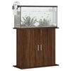 vidaXL Support pour aquarium ch&ecirc;ne marron 81x36x73cm bois d'ing&eacute;nierie