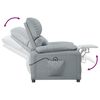 vidaXL Fauteuil Gris clair Tissu