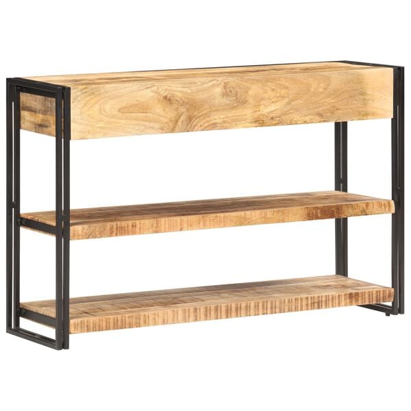 vidaXL Buffet 120x30x75 cm Bois de manguier massif brut