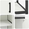 vidaXL Ensemble de rangement cuisine avec étagère 2 pcs Blanc Acier