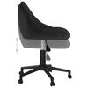 vidaXL Chaise pivotante de salle &agrave; manger Noir Velours