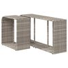 vidaXL &Eacute;tag&egrave;res de rangement 2 pcs gris clair r&eacute;sine tress&eacute;e