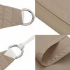 vidaXL Voile de parasol tissu oxford triangulaire 3,5x3,5x4,9 m taupe