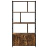 vidaXL &Eacute;tag&egrave;re Ch&ecirc;ne fum&eacute; 80 x 30 x 155,5 cm Bois d'ing&eacute;nierie