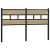 vidaXL T&ecirc;te de lit de remplacement ch&ecirc;ne sonoma 150 cm fer et bois d&rsquo;ing&eacute;nierie