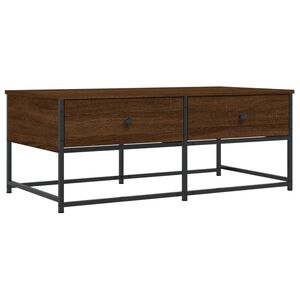 vidaXL Table basse ch&ecirc;ne marron 100x51x40 cm bois d'ing&eacute;nierie