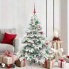 vidaXL Sapin de No&euml;l artificiel avec 150 LED Blanc 150 cm PE et PVC