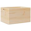 vidaXL Bo&icirc;te en bois avec poign&eacute;es 40x30x23 cm bois de pin massif