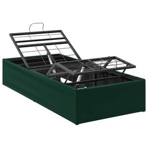 vidaXL Cadre de Lit &Eacute;lectrique R&eacute;glable Vert for&ecirc;t 200 x 70 x 33,5 cm