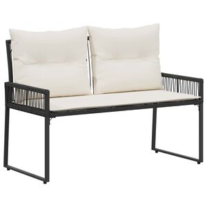 vidaXL Banc ext&eacute;rieur 2 -Seater 4 pc 110 x 59 x 82 cm polyrotin