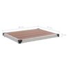 vidaXL Douche de jardin avec base marron 220 cm Aluminium