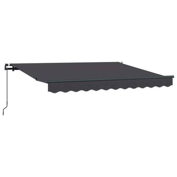 vidaXL Auvent R&eacute;tractable Anthracite 250 x 200 cm tissu