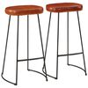 vidaXL Ensemble de bar 3 pcs bois de manguier brut massif et m&eacute;tal