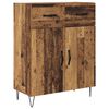 vidaXL Haut Armoire Bois Ancien 69,5 x 34 x 180 cm Bois d'ing&eacute;nierie