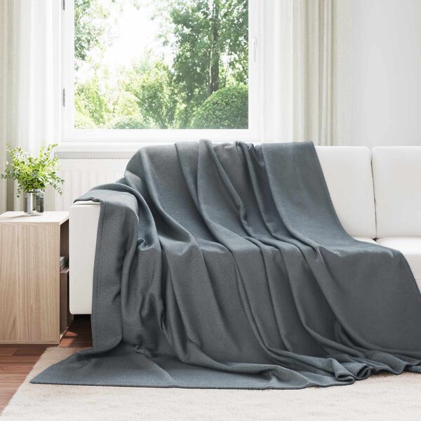 vidaXL Couvertures &agrave; jeter 24 pcs Gris fonc&eacute; 270 x 240 cm Toison