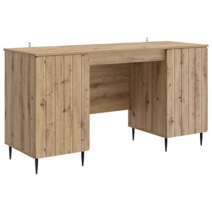 vidaXL Bureau Ch&ecirc;ne artisanal Bois d'ing&eacute;nierie 142,5 x 50 x 75 cm