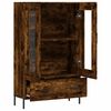 vidaXL Buffet haut ch&ecirc;ne fum&eacute; 69,5x31x115 cm bois d'ing&eacute;nierie
