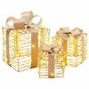 vidaXL Coffret Cadeau de No&euml;l 3 pc 150 LED PET