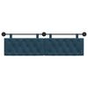 vidaXL T&ecirc;te de lit suspendue Bleu 190 x 55 x 7 cm Velours