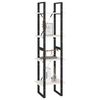 vidaXL Bibliothèque à 4 niveaux blanc 40x30x140 cm bois de pin massif