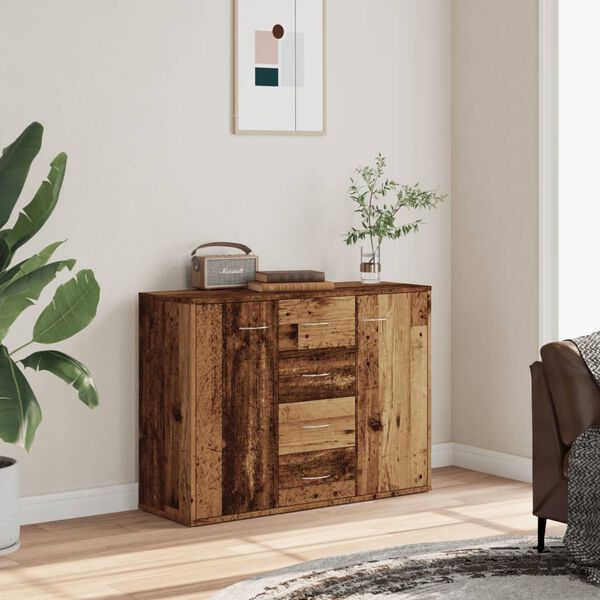 vidaXL Buffet vieux bois 88x30x64 cm bois d'ing&eacute;nierie