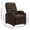 vidaXL Fauteuil Marron fonc&eacute; Tissu