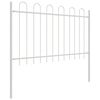vidaXL Cl&ocirc;ture de jardin 3 pcs Blanc 5,1 x 1,2 m