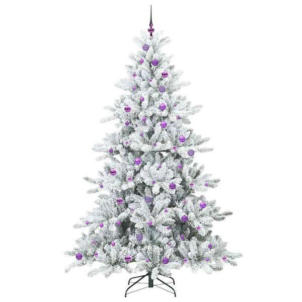 vidaXL Sapin de No&euml;l Artificiel &agrave; Branches Articul&eacute;es Blanc 240 cm