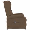 vidaXL Fauteuil inclinable &eacute;lectrique &agrave; oreilles marron tissu