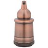 vidaXL Douilles de lampe 2 pcs bronze rouge E27