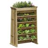 vidaXL Jardini&egrave;re de plantes aromatiques 6 niveaux bois pin impr&eacute;gn&eacute;