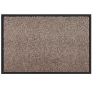 vidaXL Tapis de porte Beige 60 x 40 x 1.2 cm Tissu en teddy