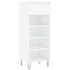 vidaXL Armoire &agrave; chaussures Blanc brillant 40x36x105cm Bois ing&eacute;nierie