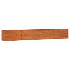 vidaXL Lit sur&eacute;lev&eacute; de jardin rouill&eacute; 320x40x45 cm acier corten