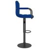 vidaXL Tabouret de bar Bleu Tissu
