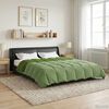 vidaXL Duvet d'hiver Matelass&eacute; Vert 200 x 240 cm Microfibre