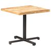 vidaXL Table de bistro Carr&eacute;e 80x80x75 cm Bois de manguier brut