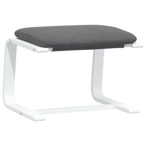vidaXL Repose-pied Gris fonc&eacute; 51x41x40 cm Tissu