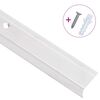 vidaXL Nez de marche forme en L 15 pcs aluminium 100 cm argent&eacute;