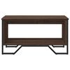 vidaXL Table basse chêne marron 75x51x40 cm bois d'ingénierie