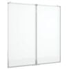 vidaXL Tableau blanc magn&eacute;tique pliable 100x100x1,7 cm aluminium