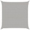 vidaXL Voile d'ombre Gris clair et blanc 6 x 6 m HDPE