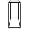 vidaXL Table console Blanc 100x35x75 cm Verre trempé