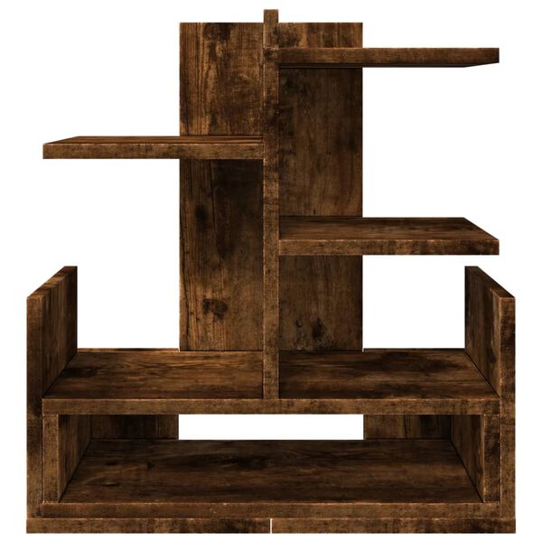 vidaXL Organisateur de bureau ch&ecirc;ne fum&eacute; 49x20x52,5 cm