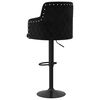 vidaXL Tabourets de bar lot de 2 noir velours