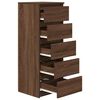 vidaXL Buffet avec tiroirs chêne marron 37,5x35x99cm bois d'ingénierie