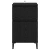 vidaXL Cabinet de chevet Ch&ecirc;ne noir 40 x 35 x 70 cm Bois d'ing&eacute;nierie