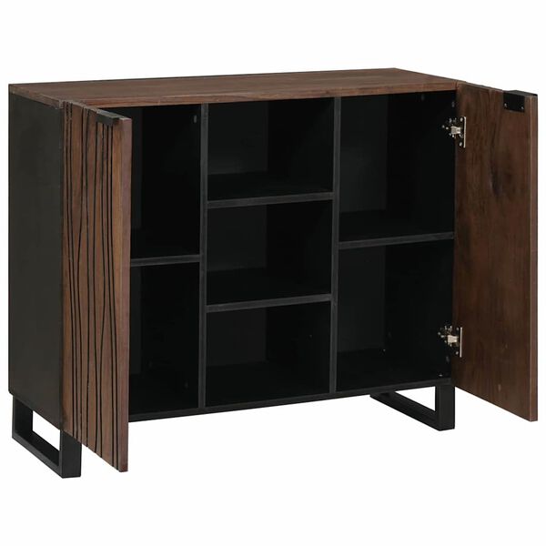 vidaXL Buffet Marron 90 x 33 x 75 cm bois de manguier massif